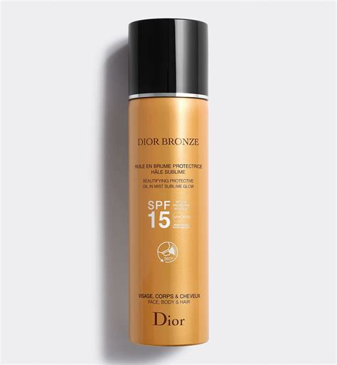 Dior Bronze Beautifying protective oil in mist sublime glow spf 15